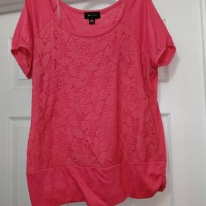 AB Studio Xl pink blouse